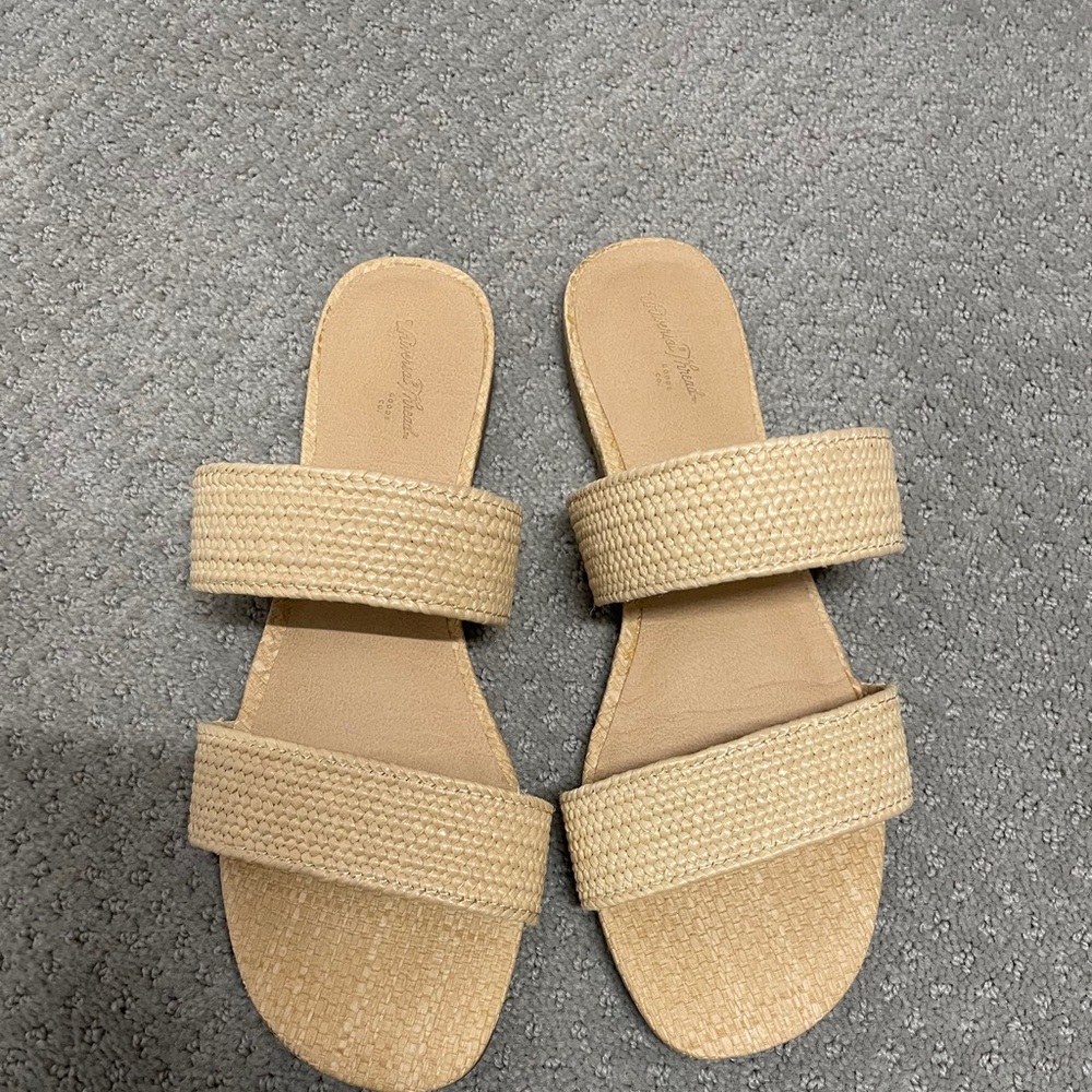 Universal Thread Raffia Slide Sandals - Size 9